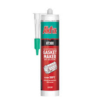 SA075 AKFİX YÜKSEK ISI SİLİKONU SIVI CONTA KARTUŞ KIRMIZI 310 ML