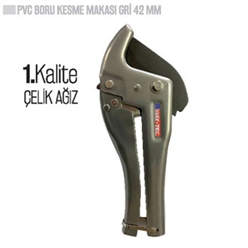 BAYTEC PVC BORU KESME PPRC MAKASI GRİ 42 MM MK0685