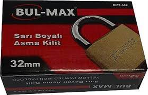 BULMAX ASMA KİLİT SARI 32 MM BMX462