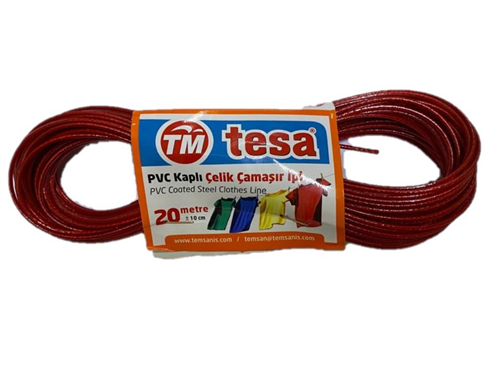 TESA ÇAMAŞIR İPİ 20 METRE PVC KAPLAMA BMX3711